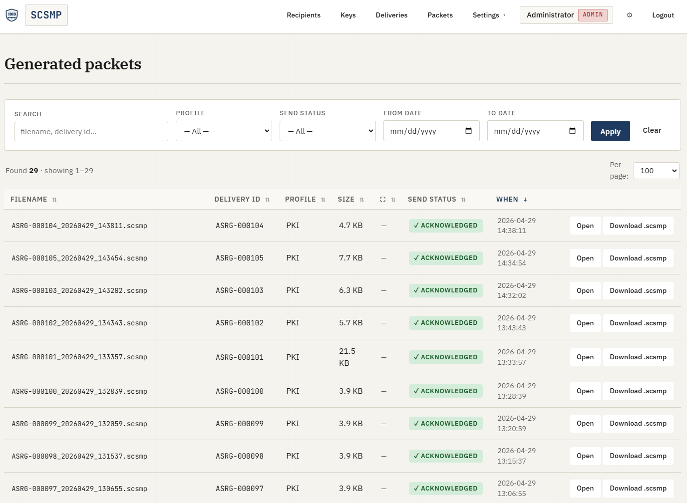 SCSMP Interface 07